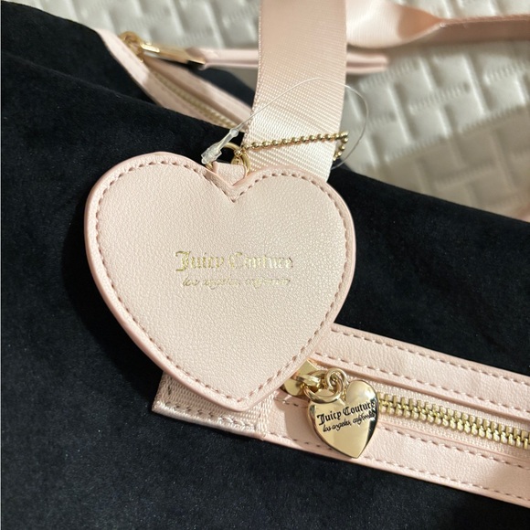 vintage authentic juicy couture black and pink duffel bag - Picture 2 of 7